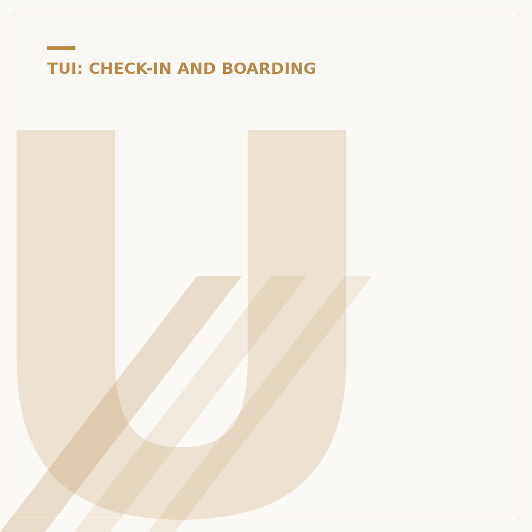Using TUI Twilight Check In at Birmingham Airport