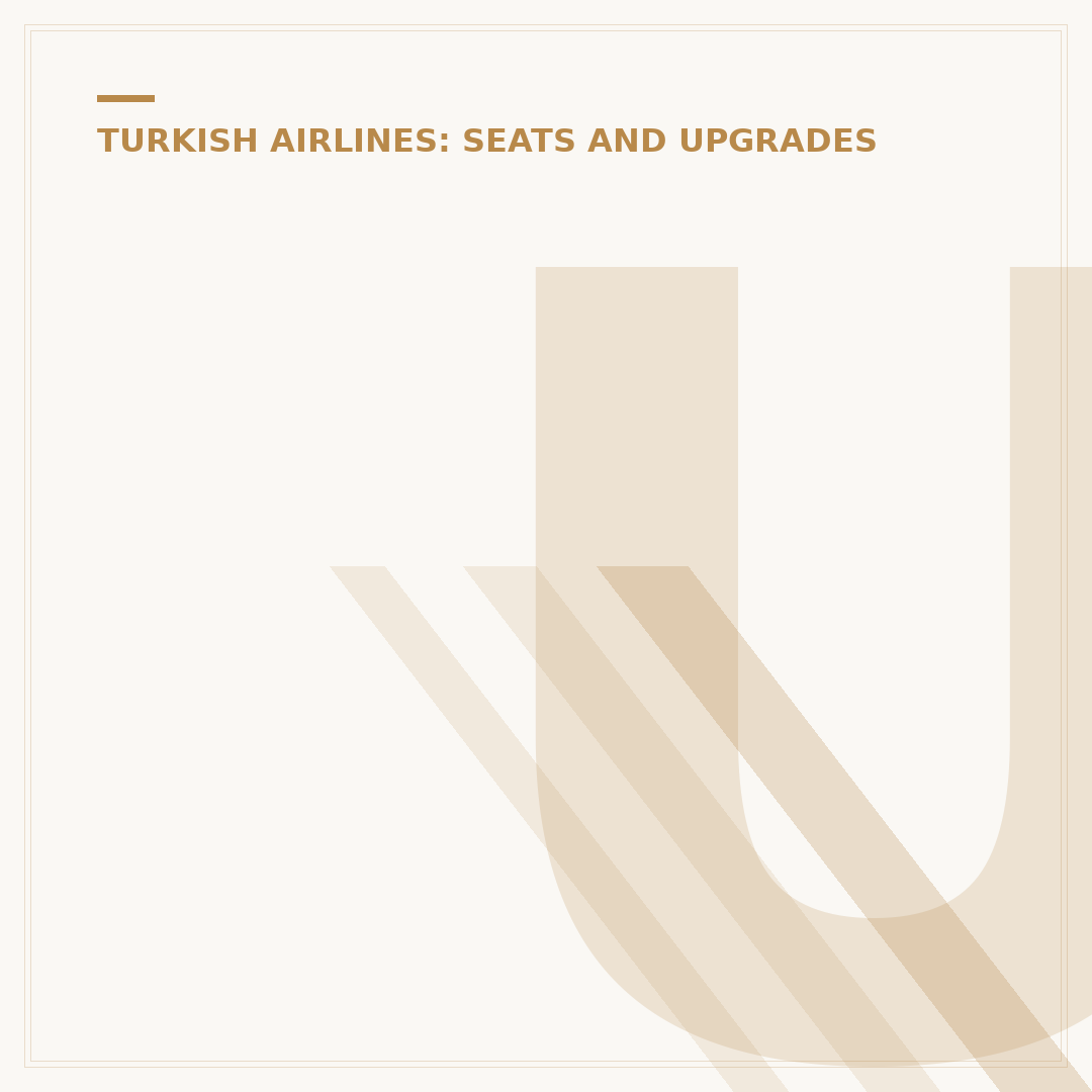 Understanding Turkish Airlines Business Class Seats