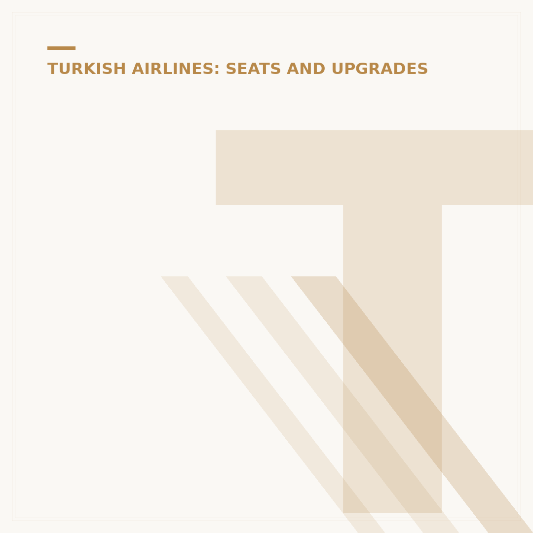 Turkish Airlines 1st Class: Understanding Cabin Standards