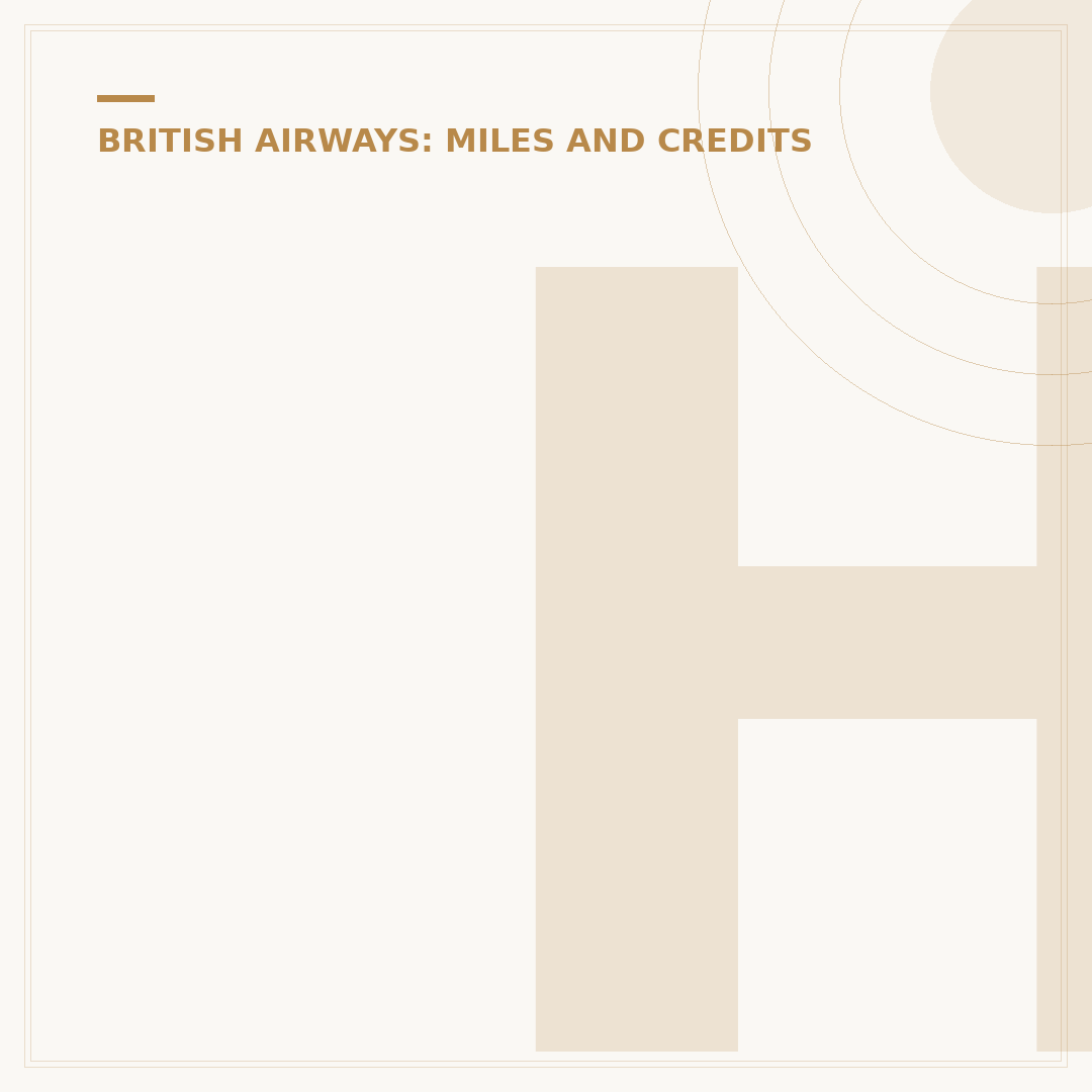 How to Use Avios Points for British Airways Rewards
