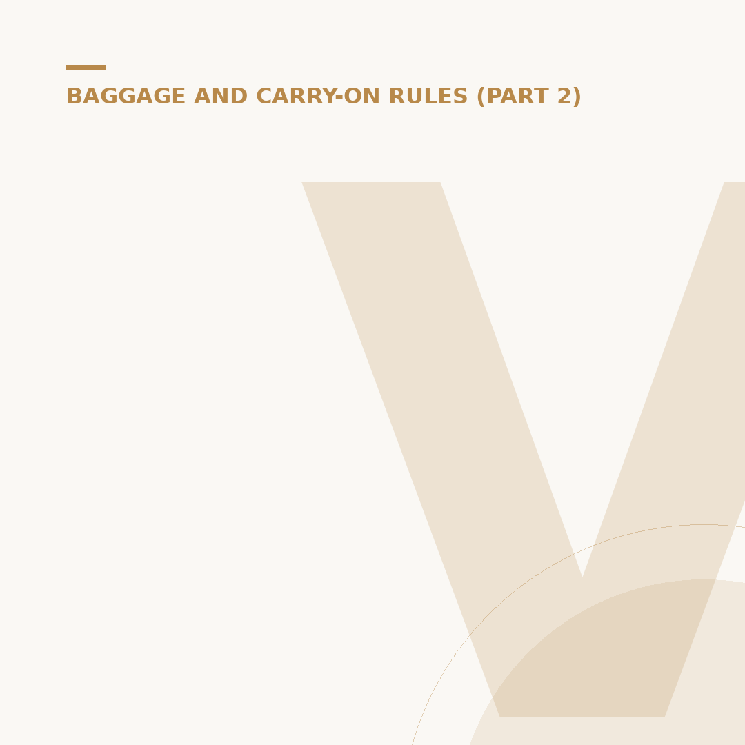 Virgin Airways Hand Luggage Rules