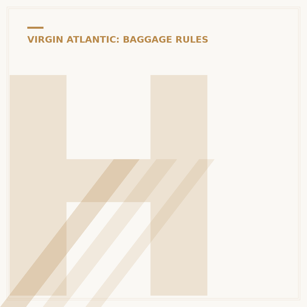 How to Add Baggage to Virgin Atlantic Flights