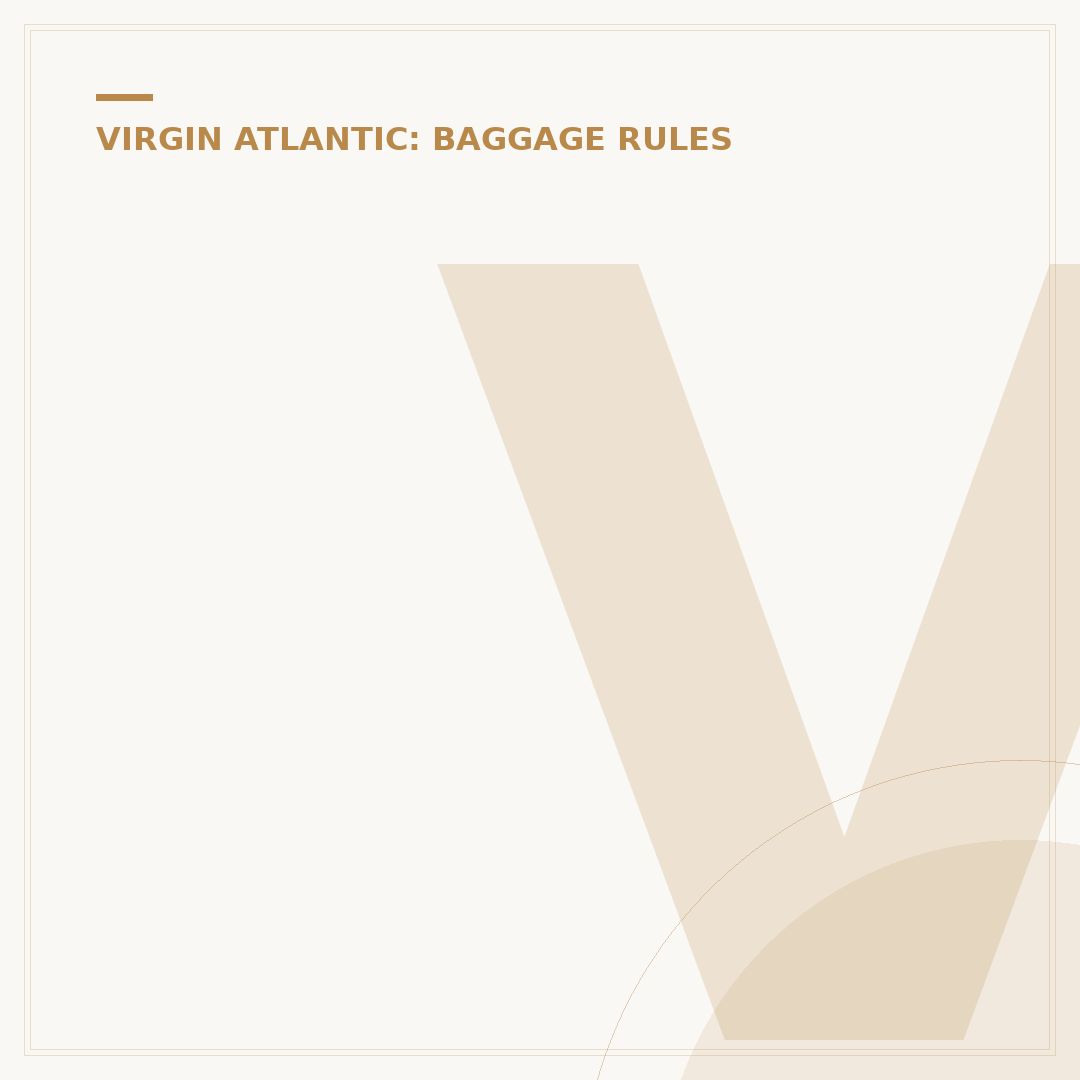 Virgin Atlantic Baggage Size: Cabin & Checked Dimensions
