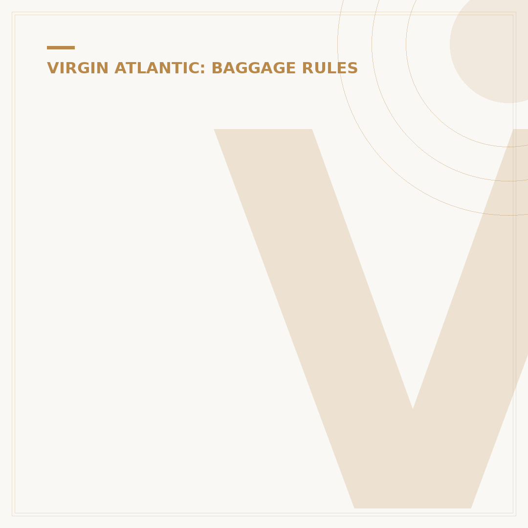 Virgin Atlantic Luggage Weight Policy
