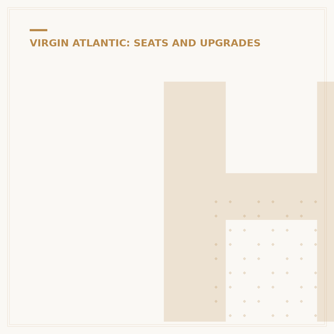 How to Select Seats on Virgin Atlantic