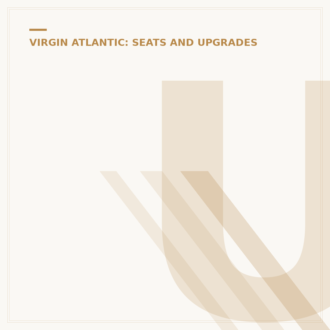 Understanding Virgin Atlantic Travel Classes and Cabin Tiers