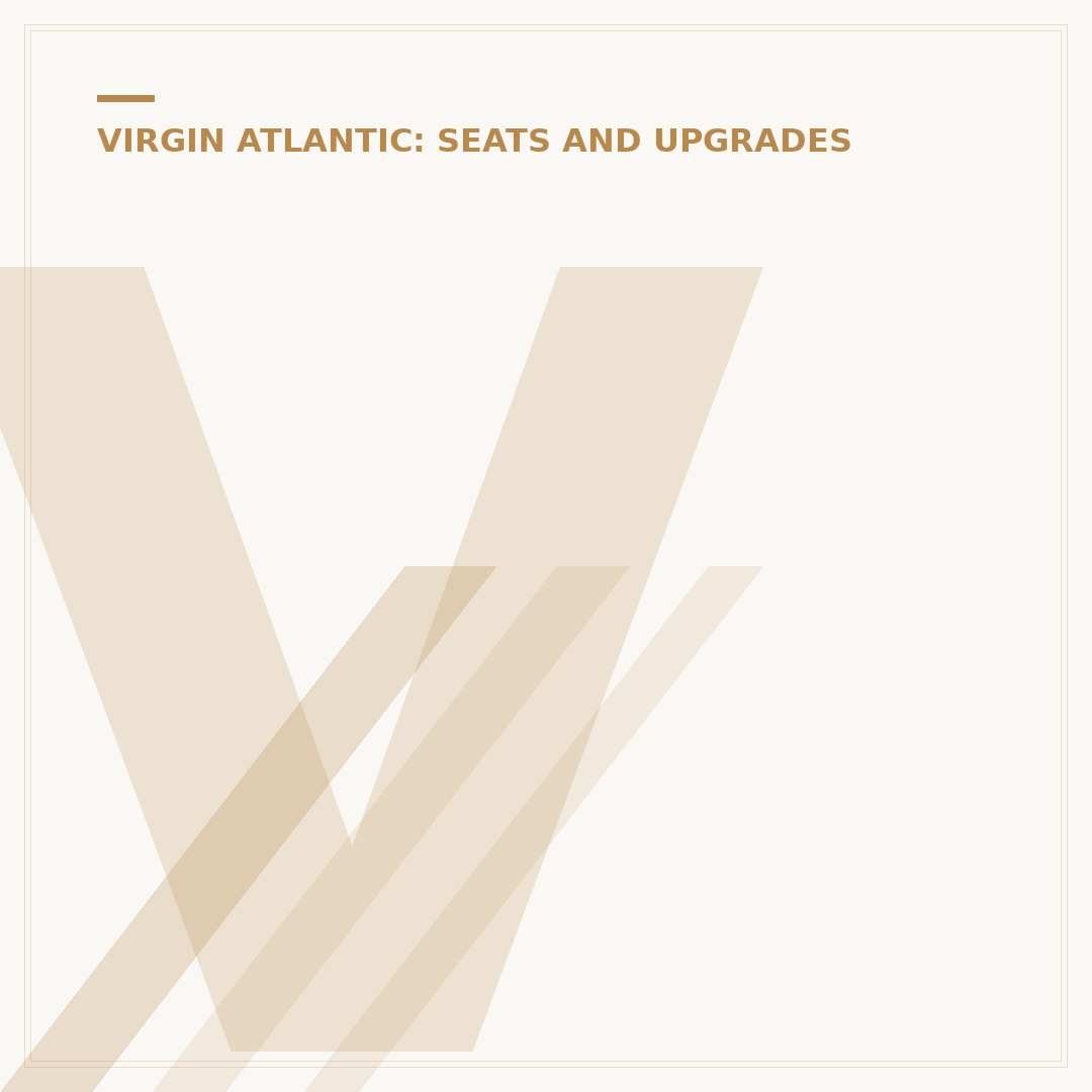 Virgin Atlantic Upper Class Baggage Allowance Explained