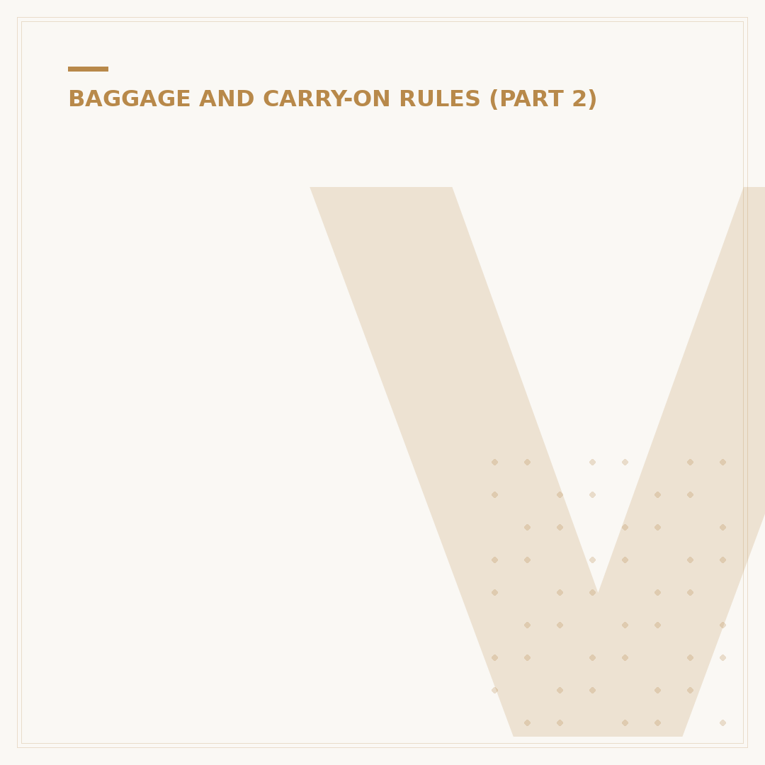 Virgin Luggage Allowance