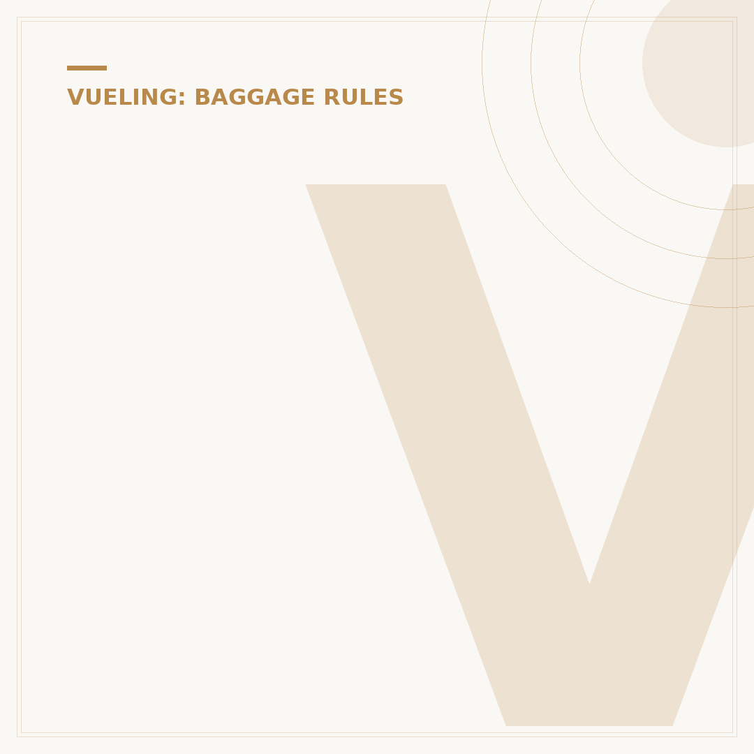 Vueling Allowed Baggage Rules