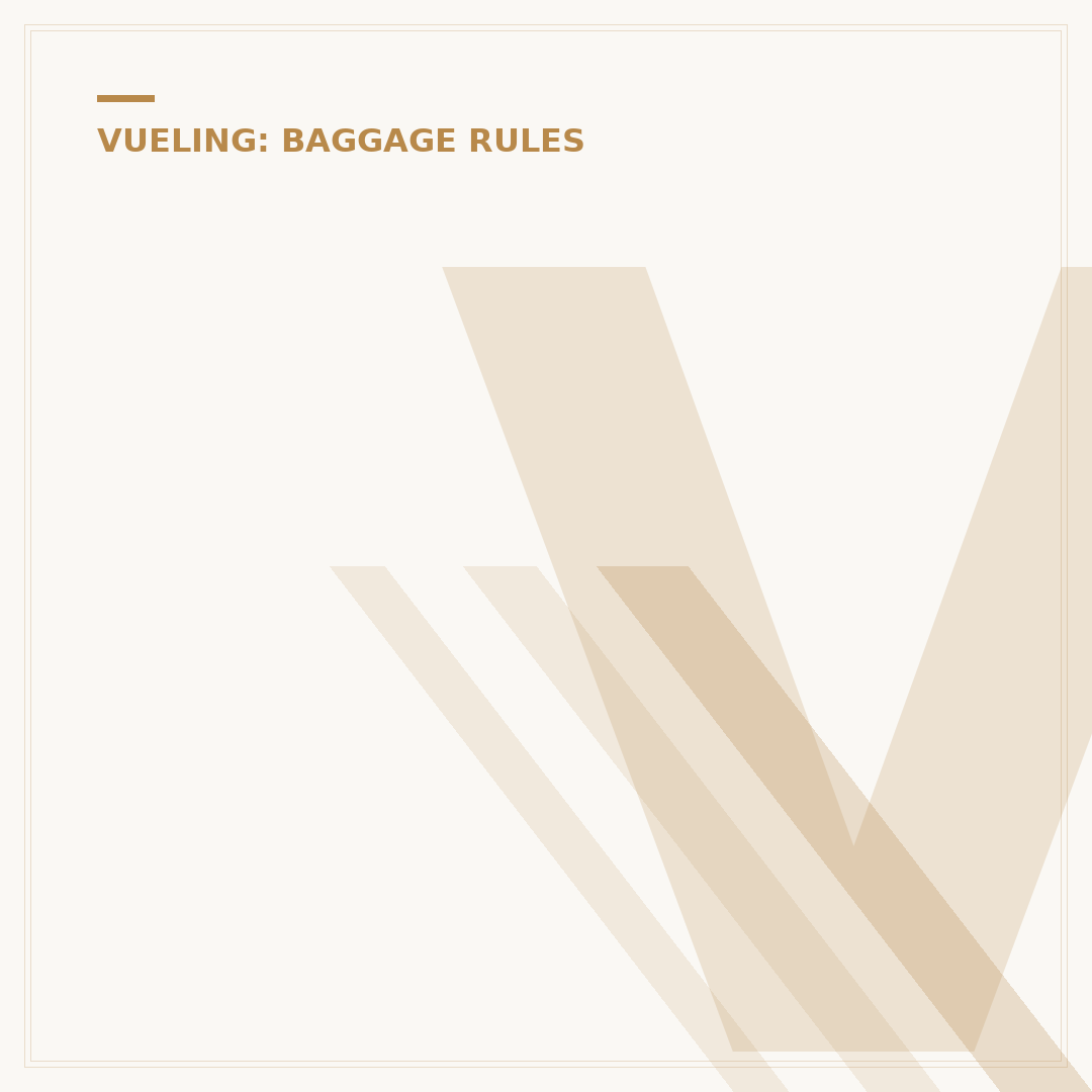 Vueling Baggage Allowance