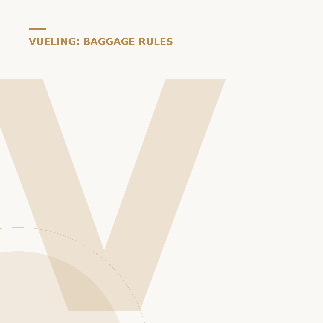 Vueling Luggage Size Requirements