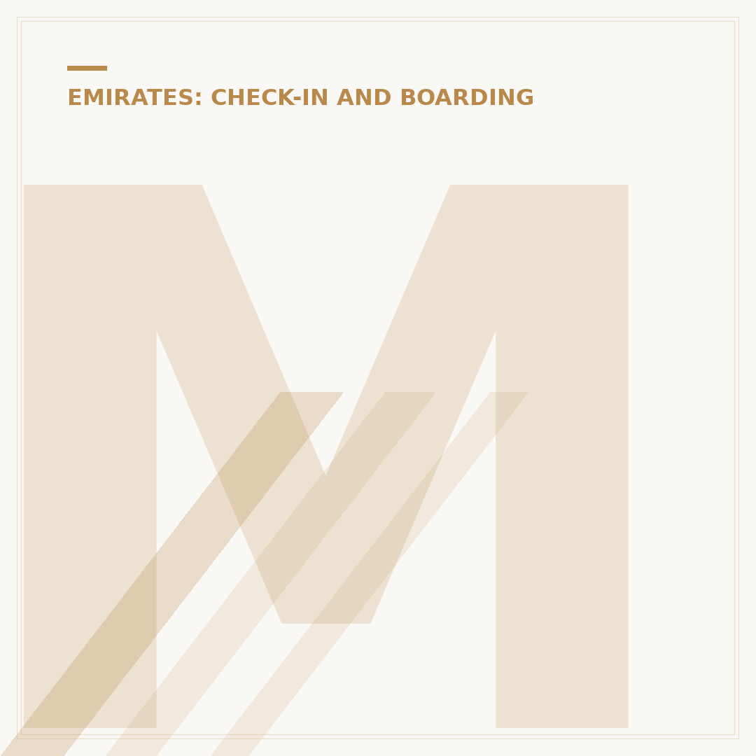Managing Web Check In for Emirates Flights