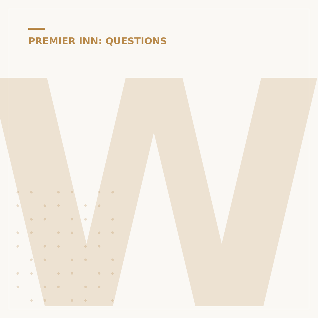 What Mattress Does Premier Inn Use?