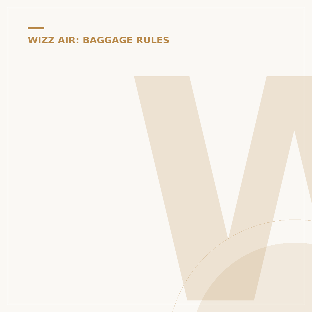 Wizz Air Baggage Limits