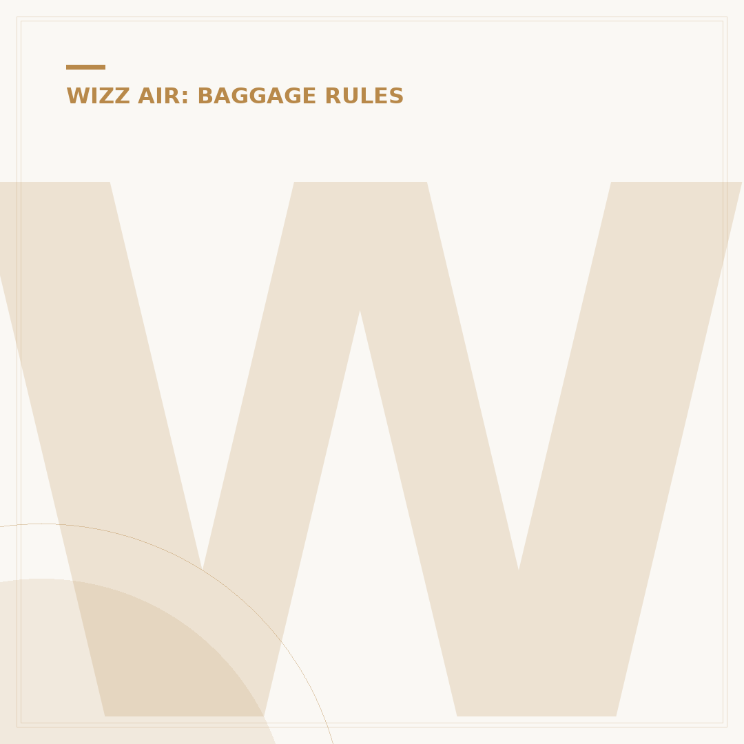 Wizz Air Checked Baggage Size Requirements