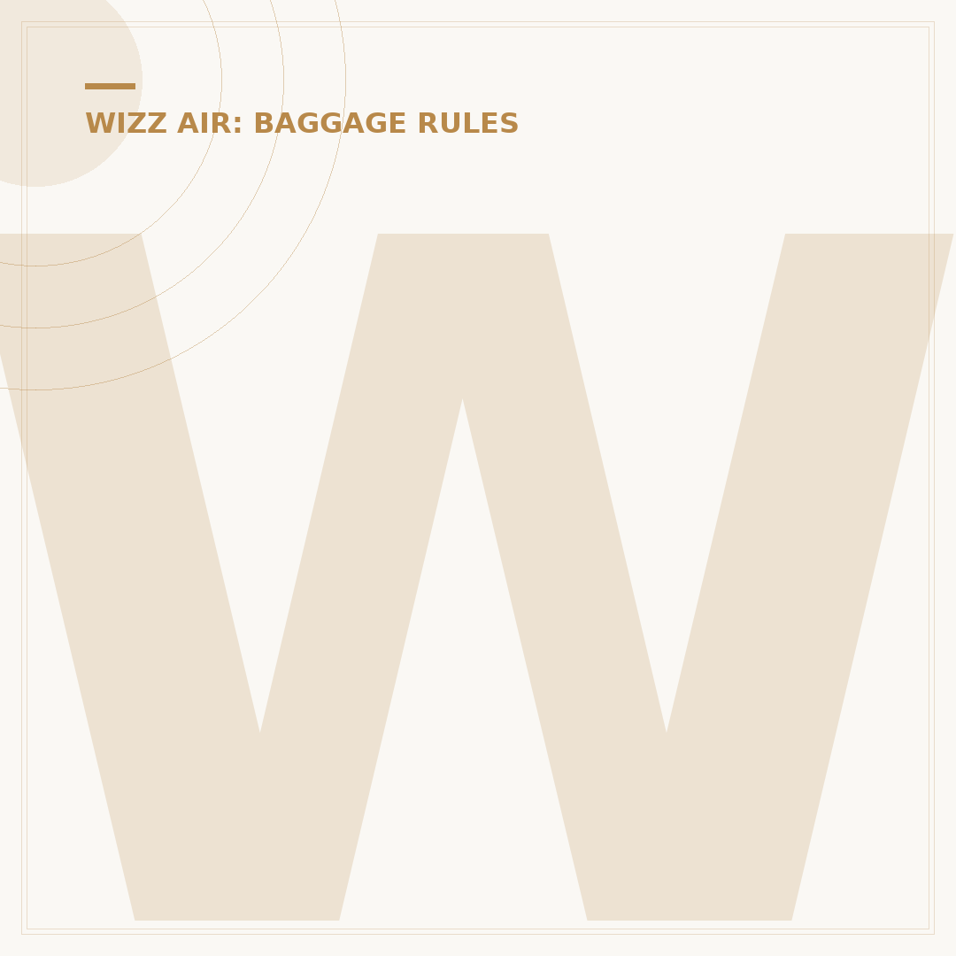 Wizz Air Free Bag Size: Compliance and Rules