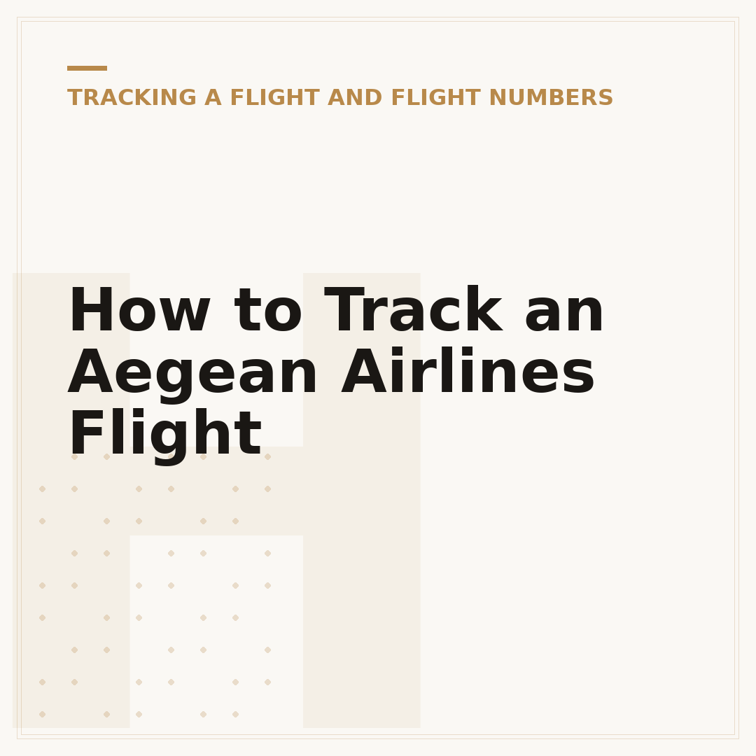 How to Track an Aegean Airlines Flight