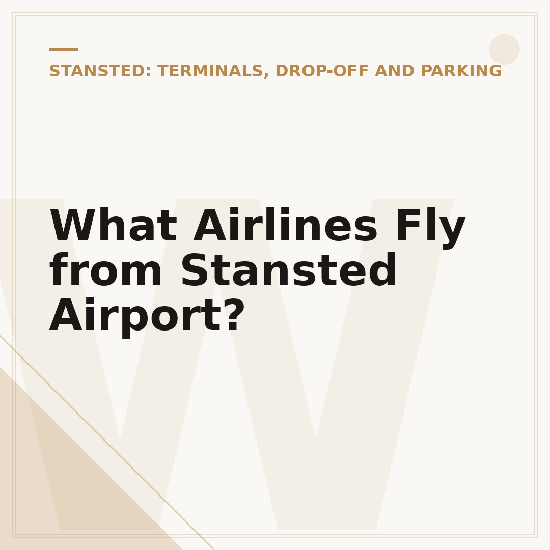 What Airlines Fly from Stansted Airport?