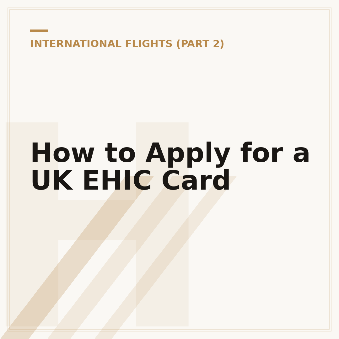 How to Apply for a UK EHIC Card
