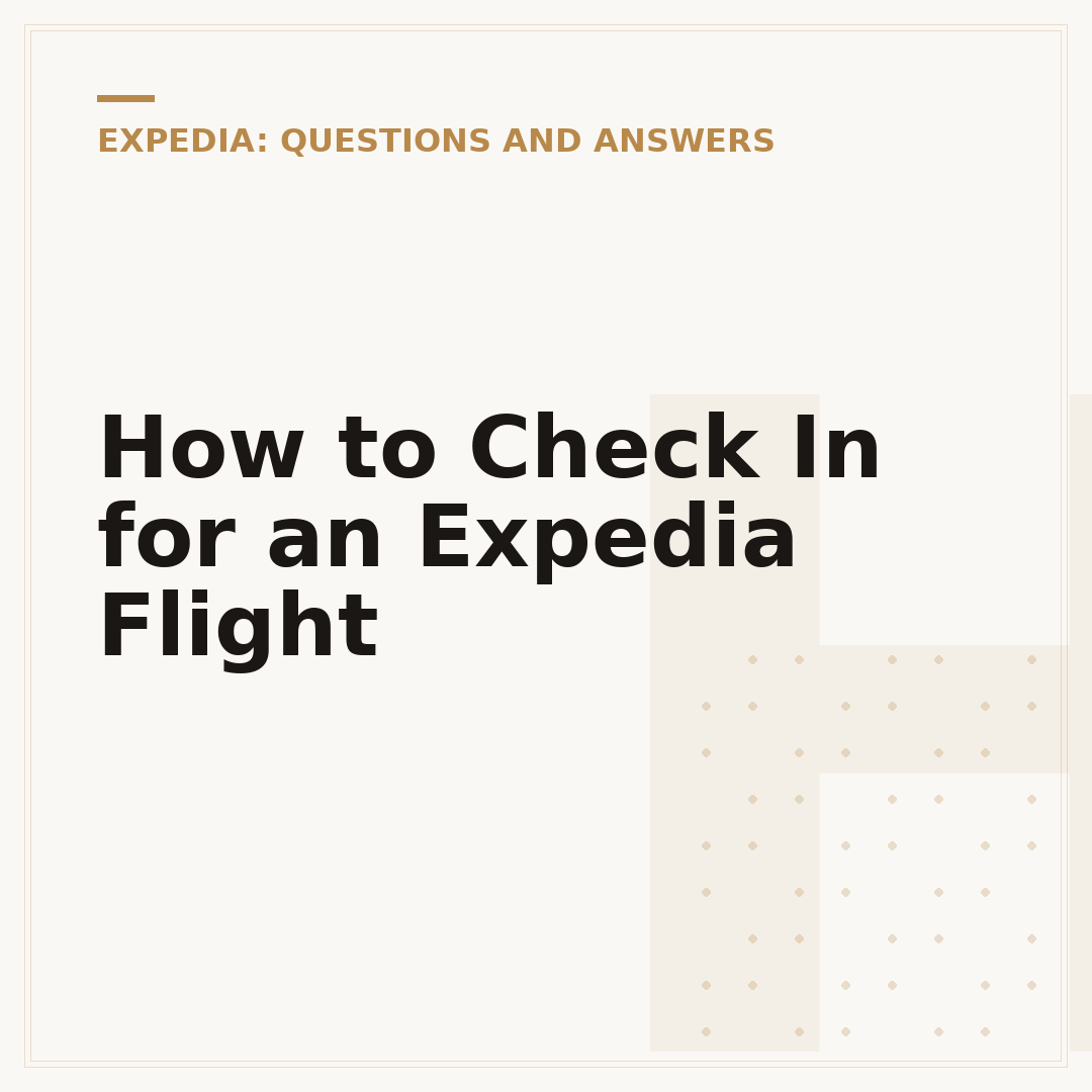 How to Check In for an Expedia Flight