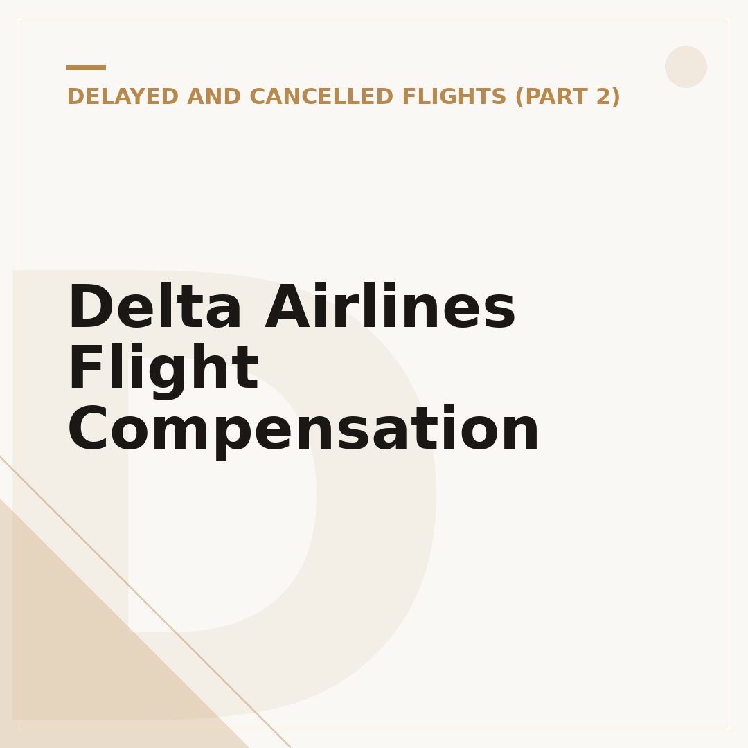 Delta Airlines Flight Compensation