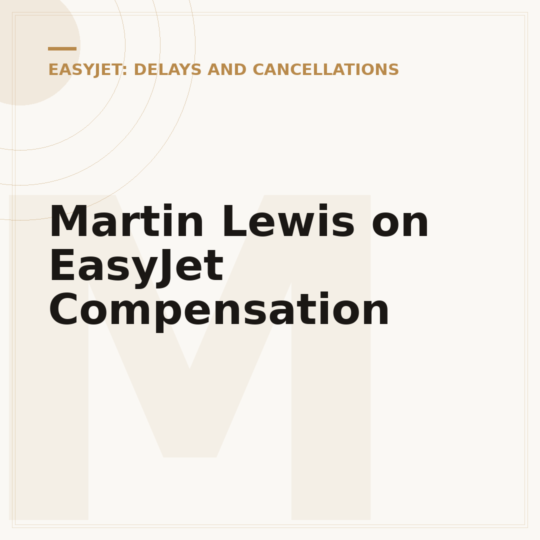 Martin Lewis on EasyJet Compensation
