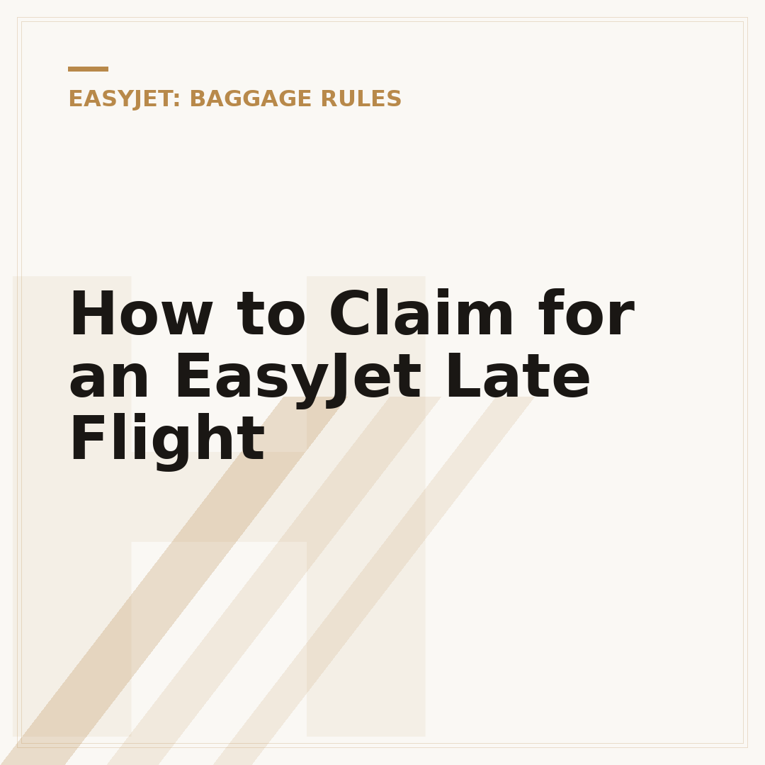 How to Claim for an EasyJet Late Flight