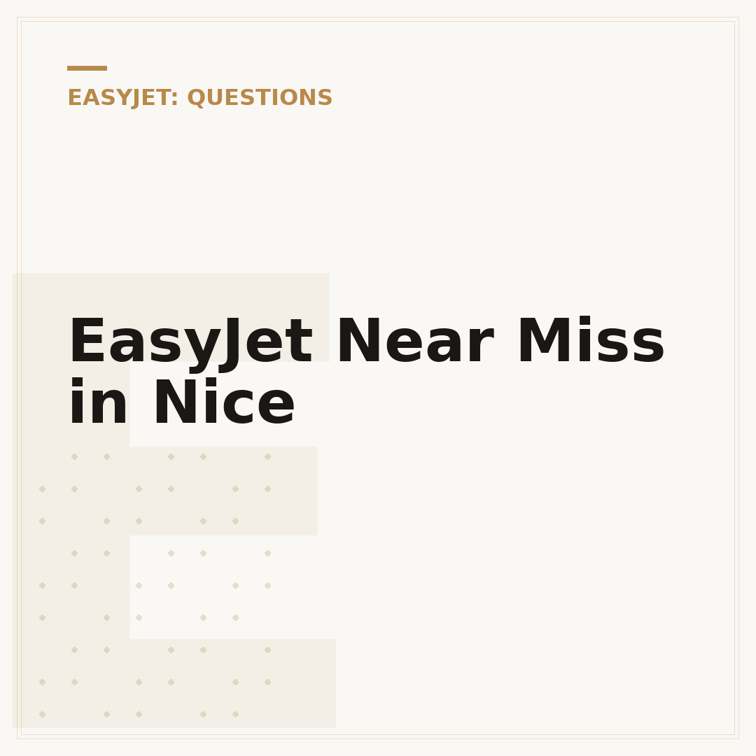 EasyJet Near Miss in Nice