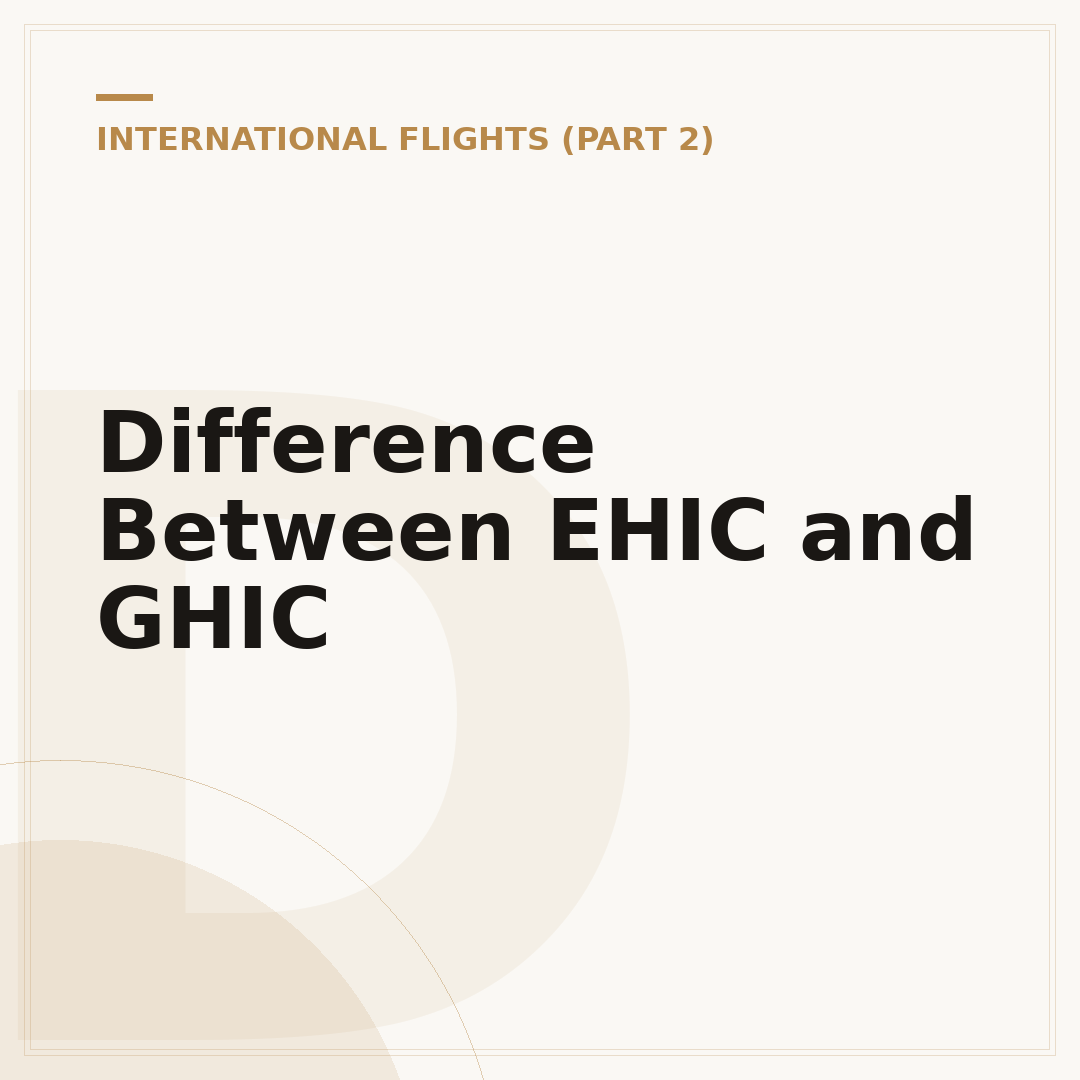 Difference Between EHIC and GHIC