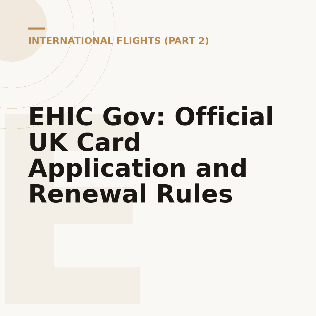 EHIC Gov: Official UK Card Application and Renewal Rules