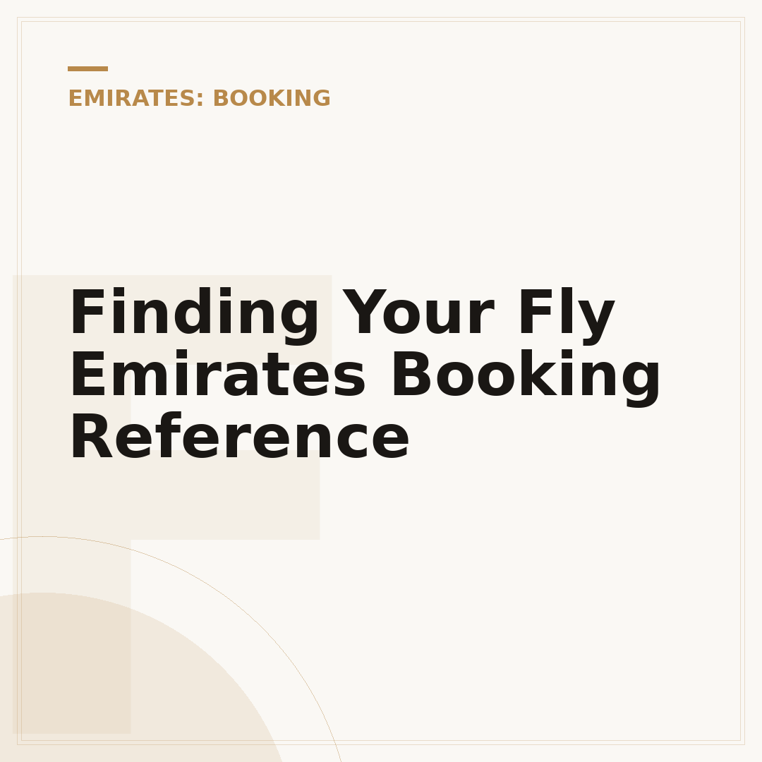 Finding Your Fly Emirates Booking Reference