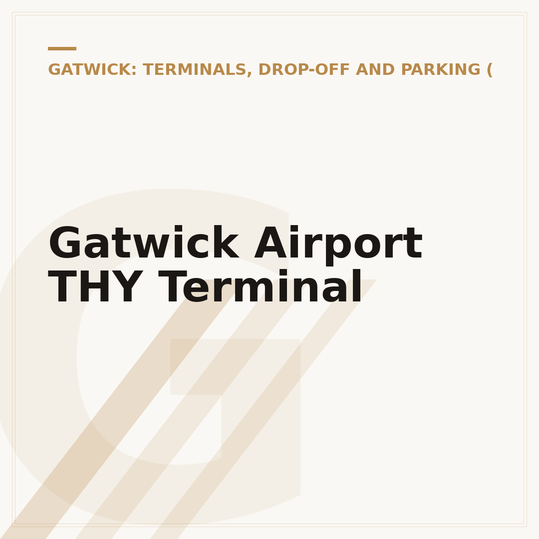 Gatwick Airport THY Terminal