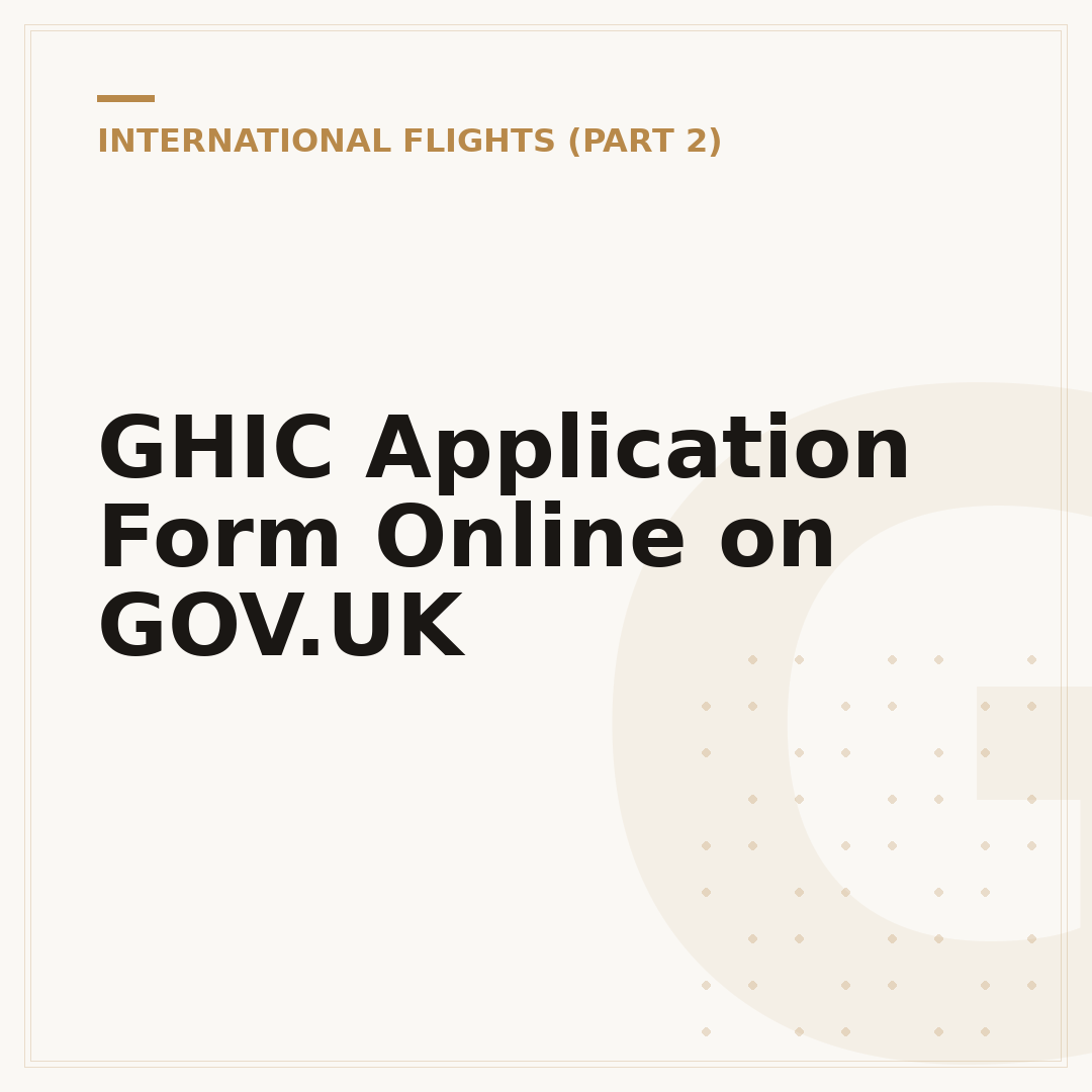 GHIC Application Form Online on GOV.UK