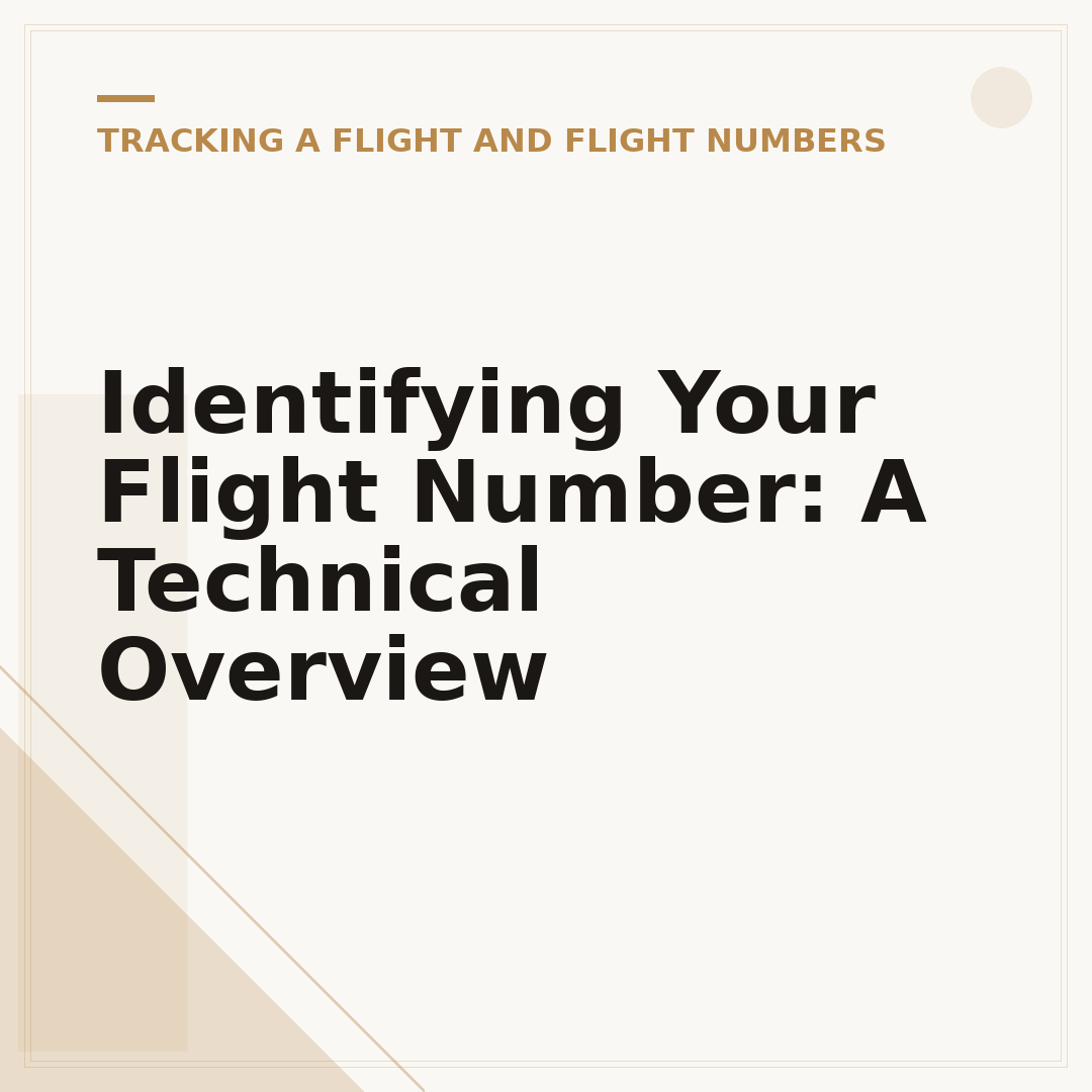 Identifying Your Flight Number: A Technical Overview