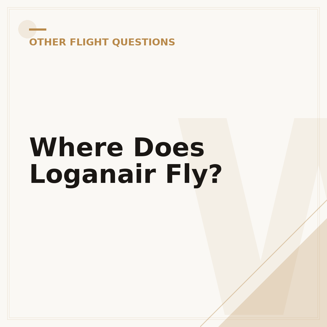 Where Does Loganair Fly?