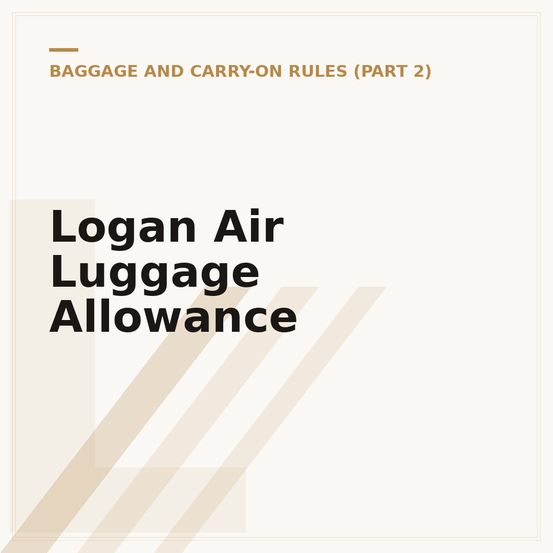Logan Air Luggage Allowance