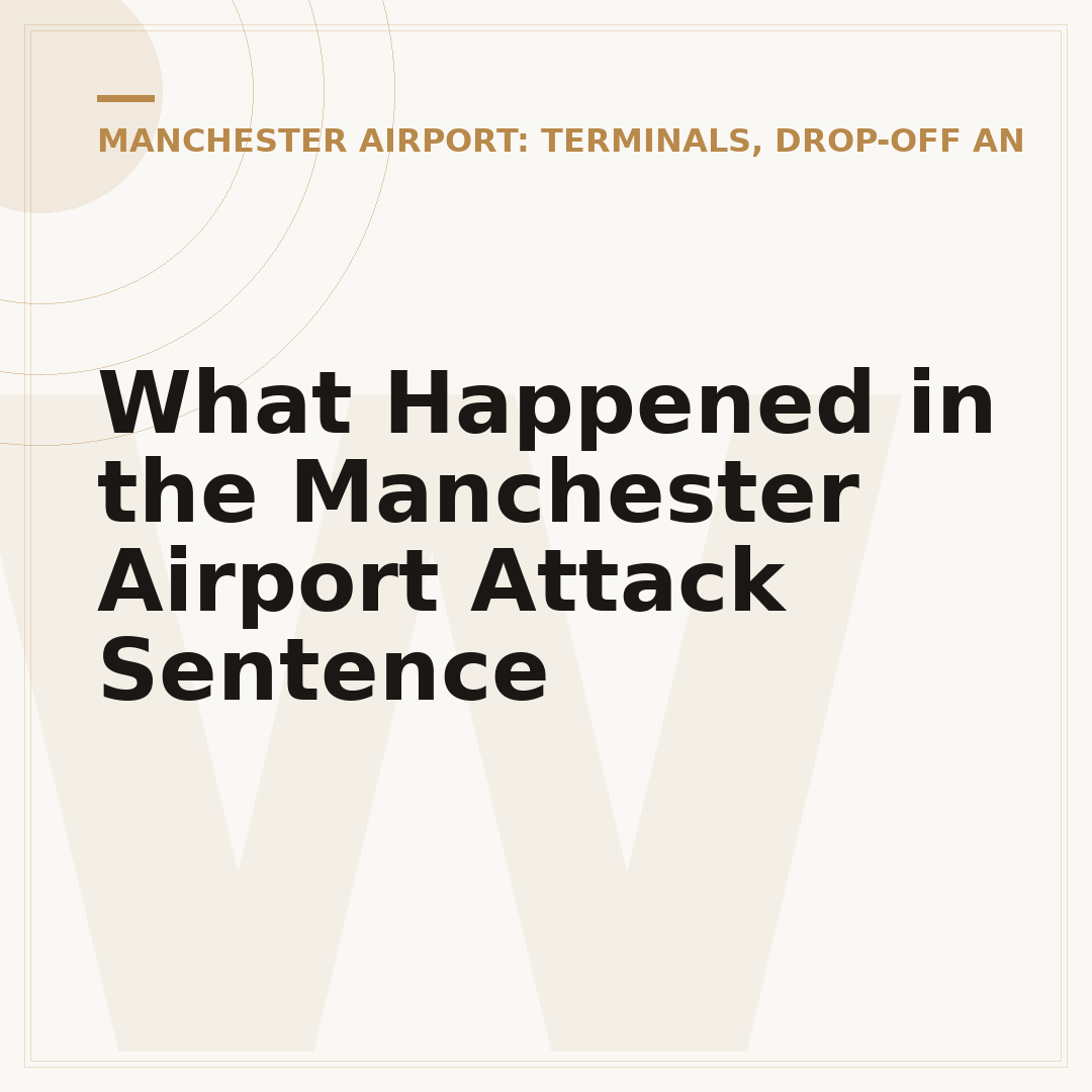 What Happened in the Manchester Airport Attack Sentence