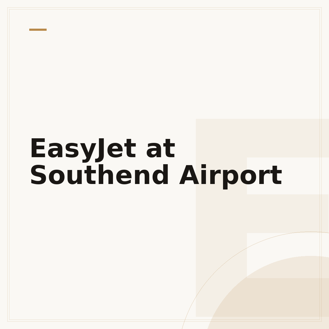 EasyJet at Southend Airport