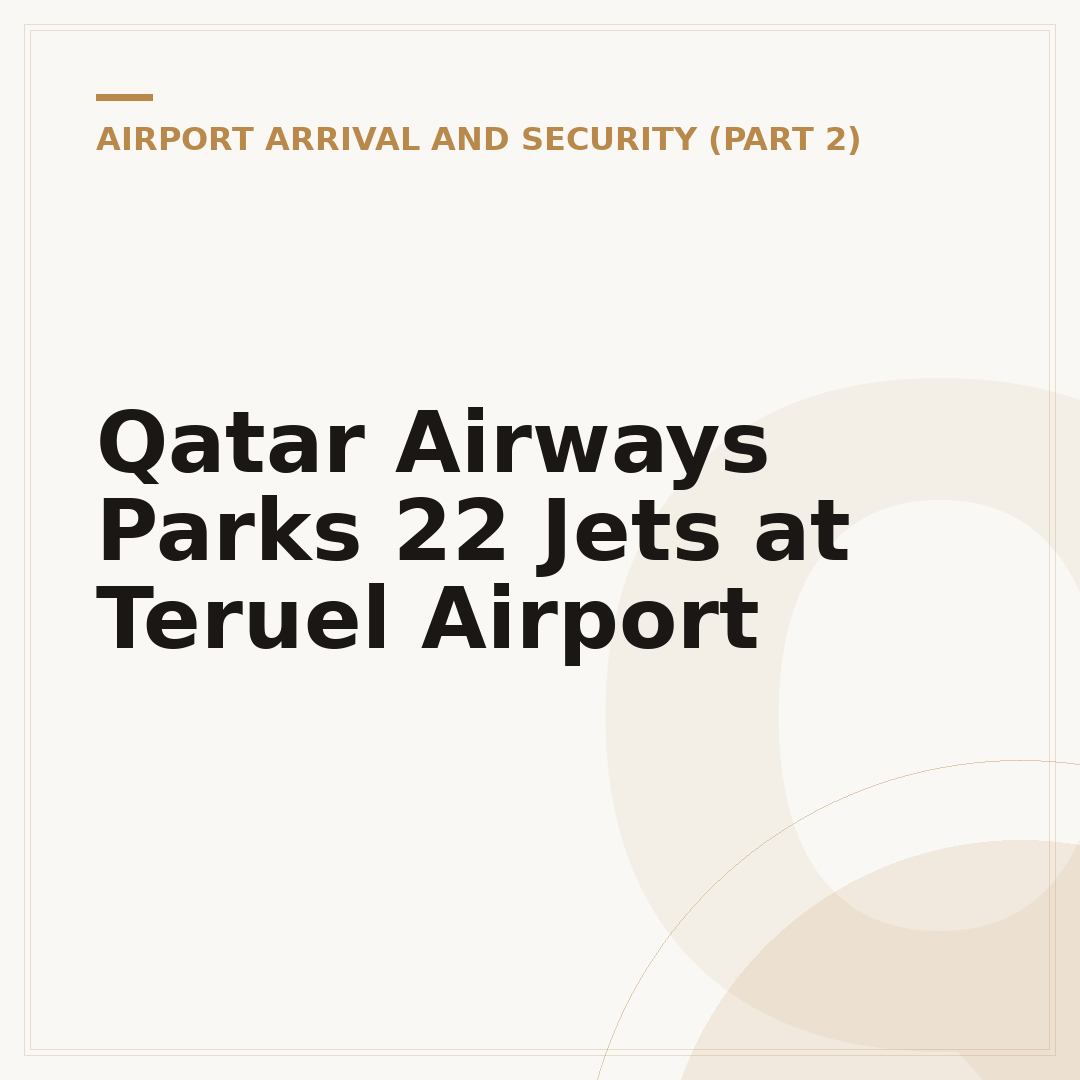 Qatar Airways Parks 22 Jets at Teruel Airport